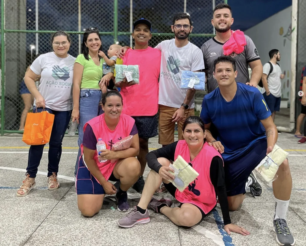 Voluntários do Bem Público em PHB Equipe de voluntários da Ação Social El Shaday Parnaíba reunida para atividade comunitária
